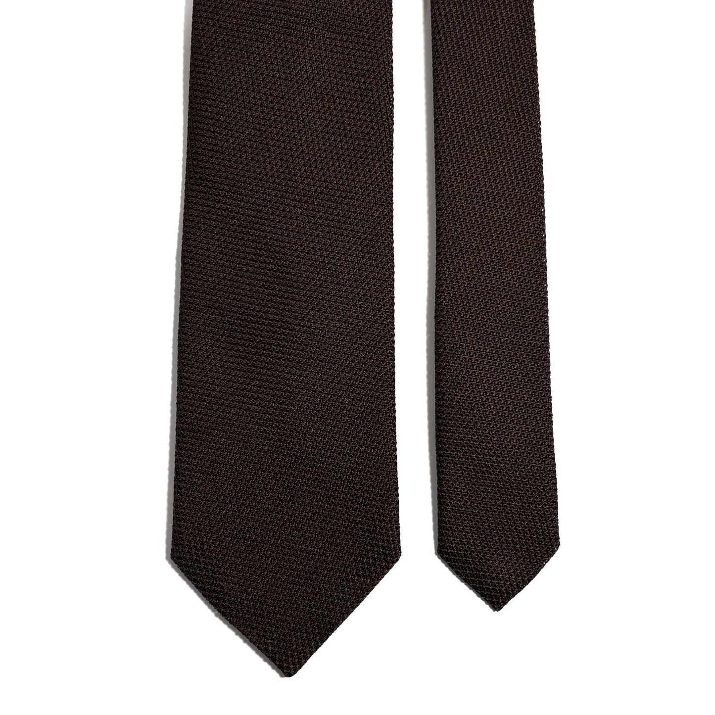 Brown Silk Grenadine Tie (Garza Fina)