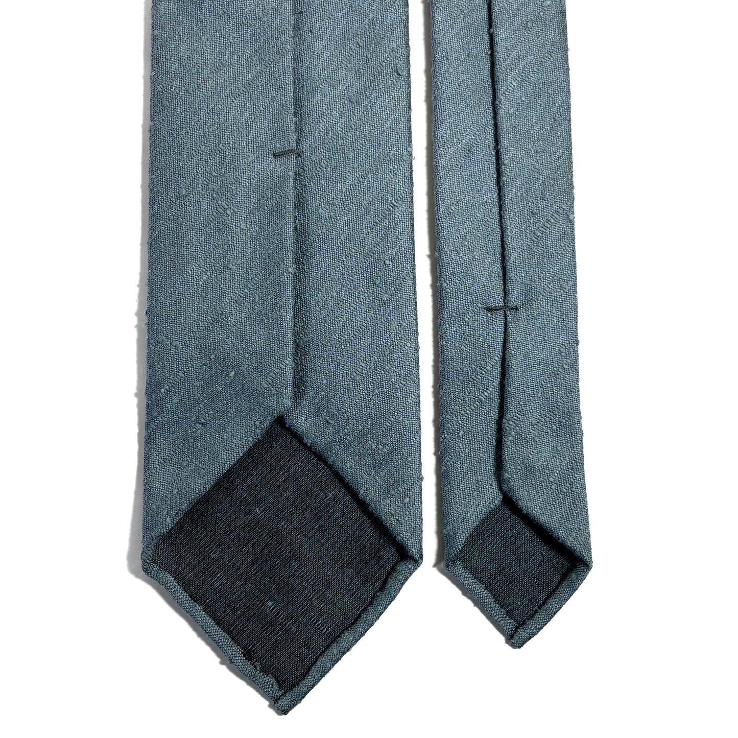 Untipped Light Blue Silk Shantung Tie