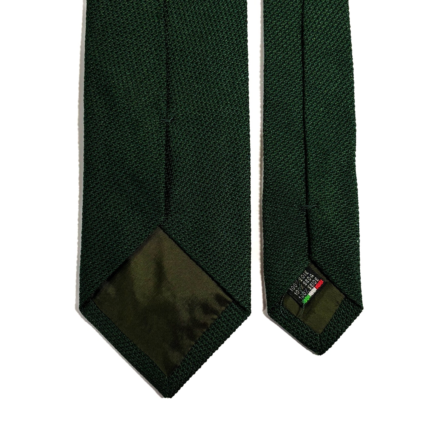 Forest Green Silk Grenadine Tie (Garza Fina)