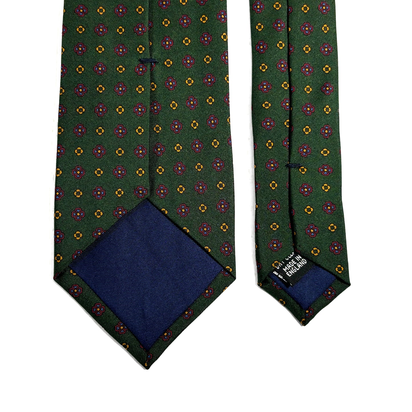 Green Floral Silk Tie