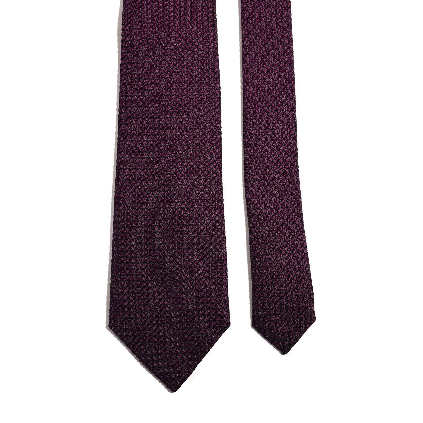 Plum Purple Silk Grenadine Tie (Garza Grossa)