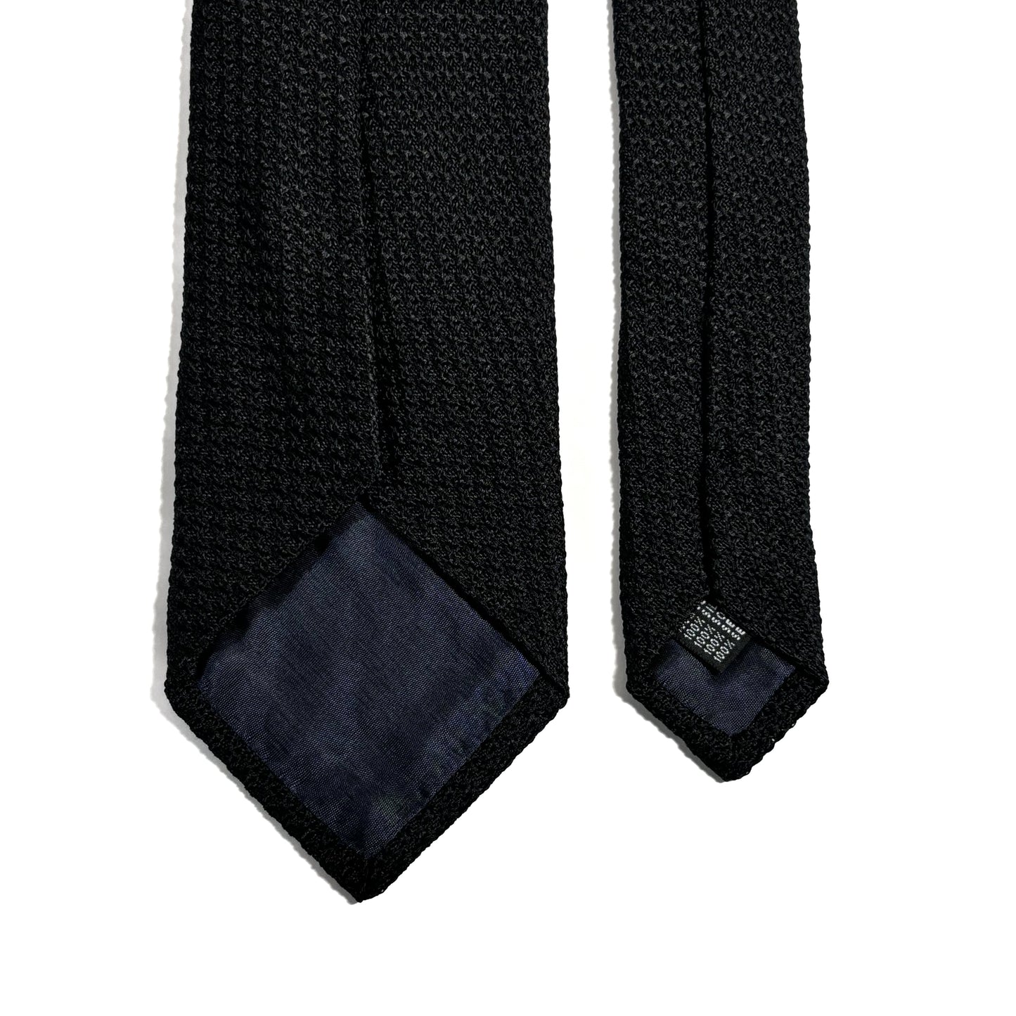 Black Silk Grenadine Tie (Garza Grossa)