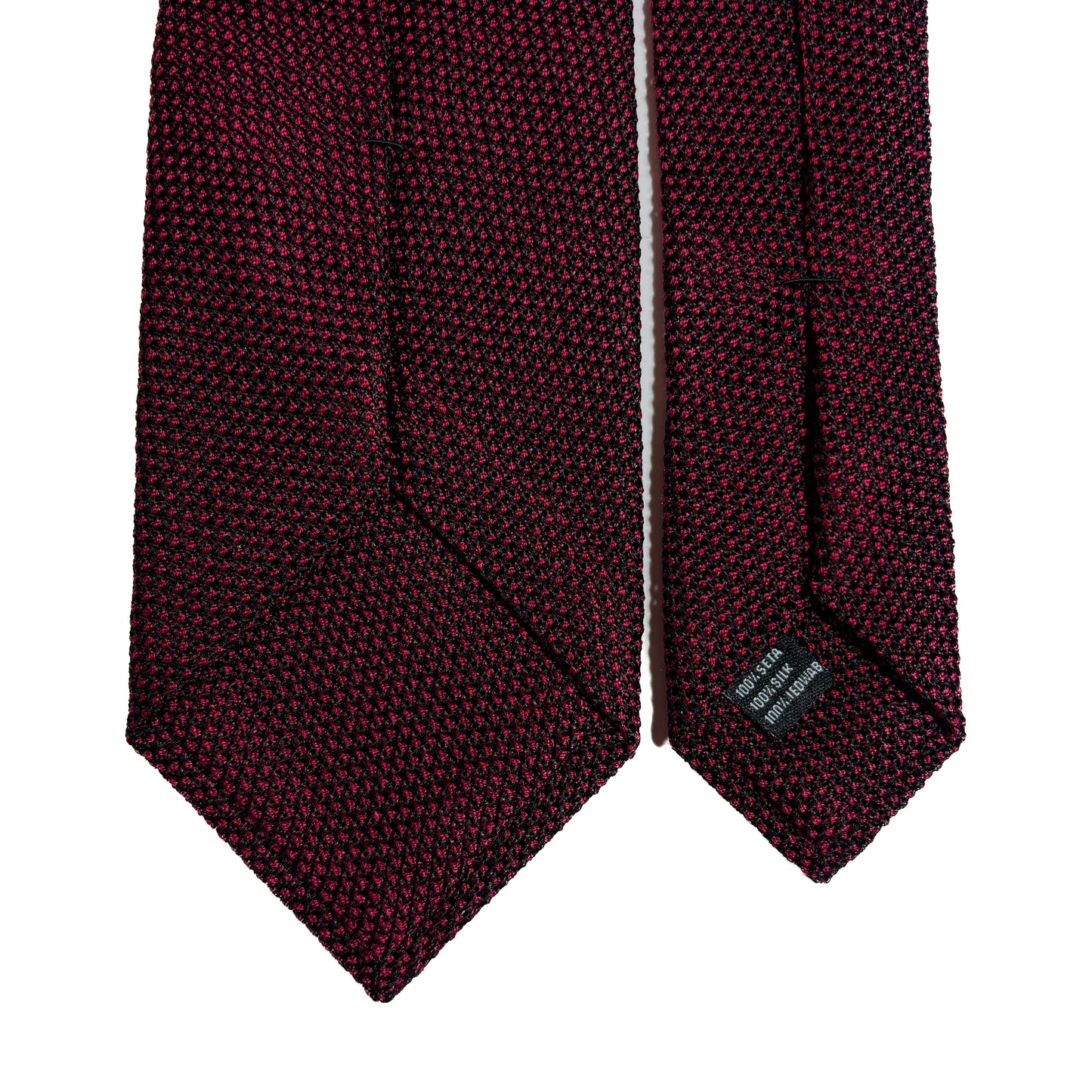 Burgundy Silk Grenadine Tie (Garza Fina)