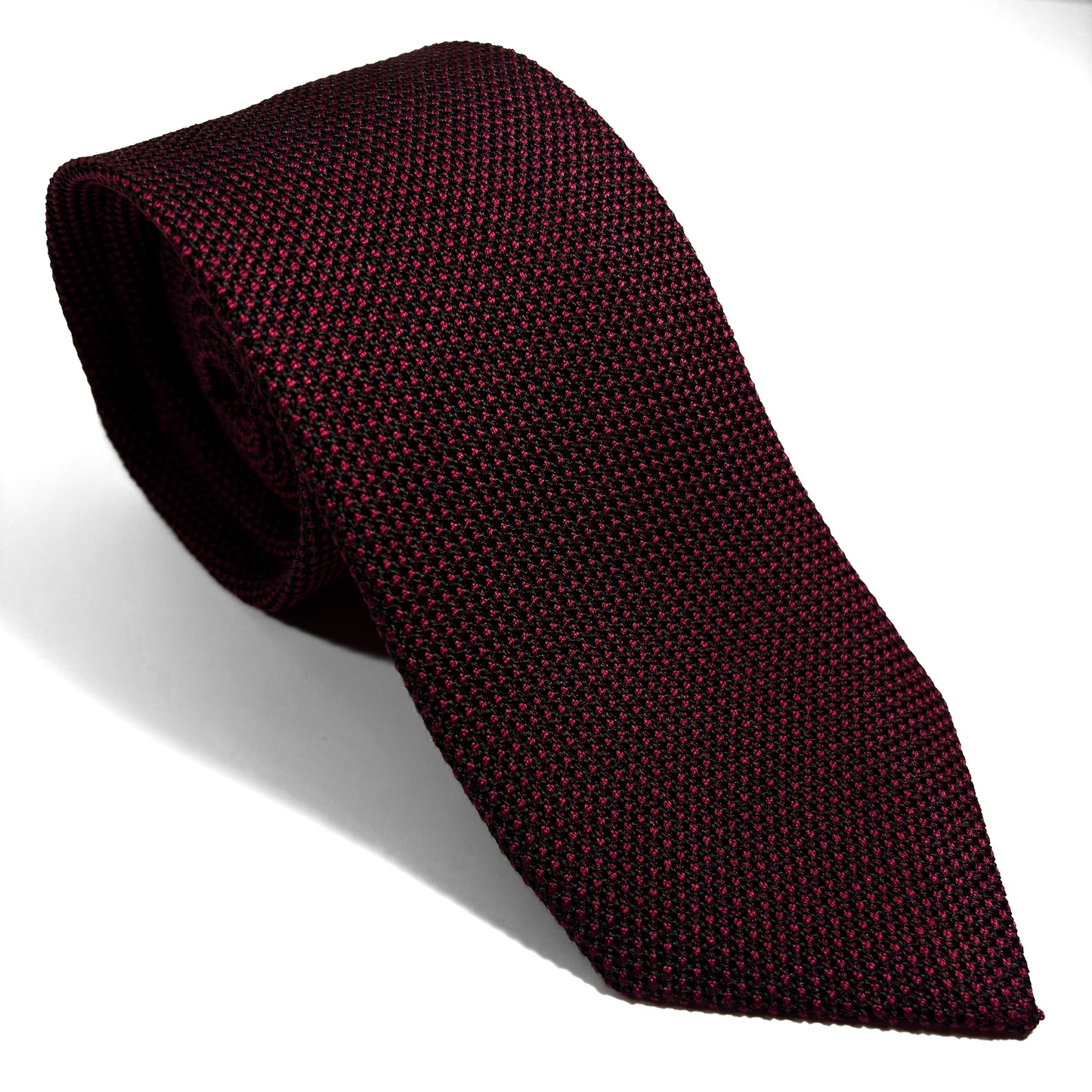 Burgundy Silk Grenadine Tie (Garza Fina)