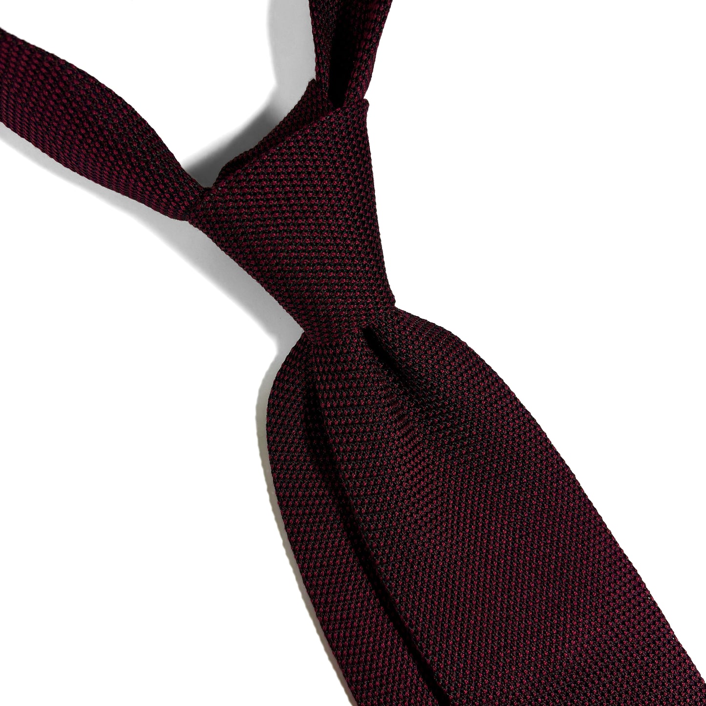 Burgundy Silk Grenadine Tie (Garza Fina)