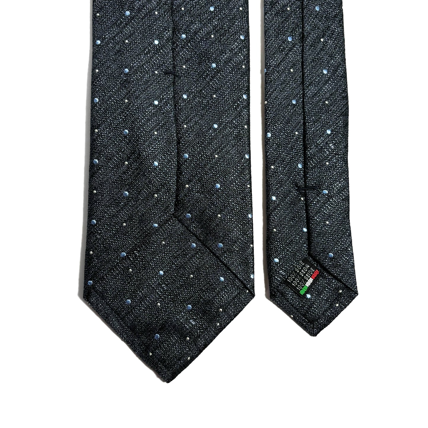 Heather Gray Polka Dot Silk Jacquard Tie