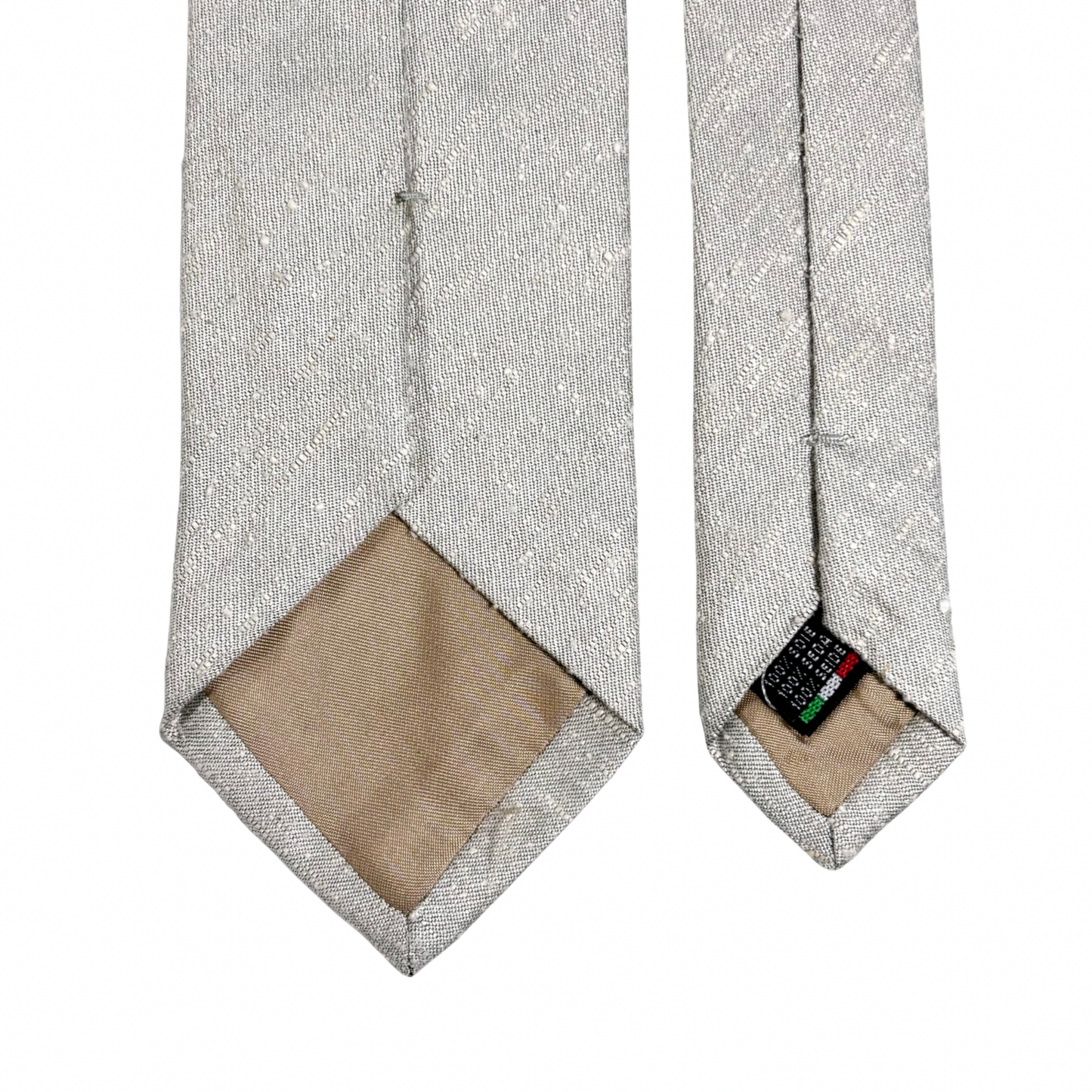 Ivory White Silk Shantung Tie