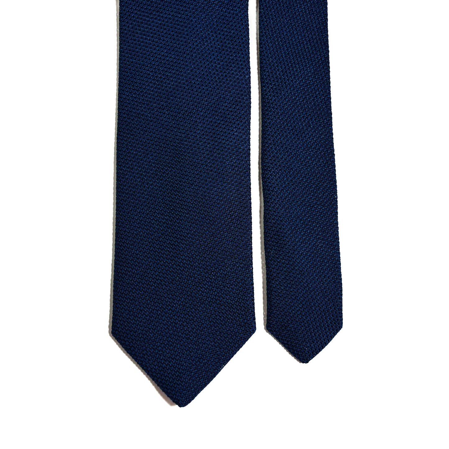 Dark Blue Silk Grenadine Tie (Garza Fina)