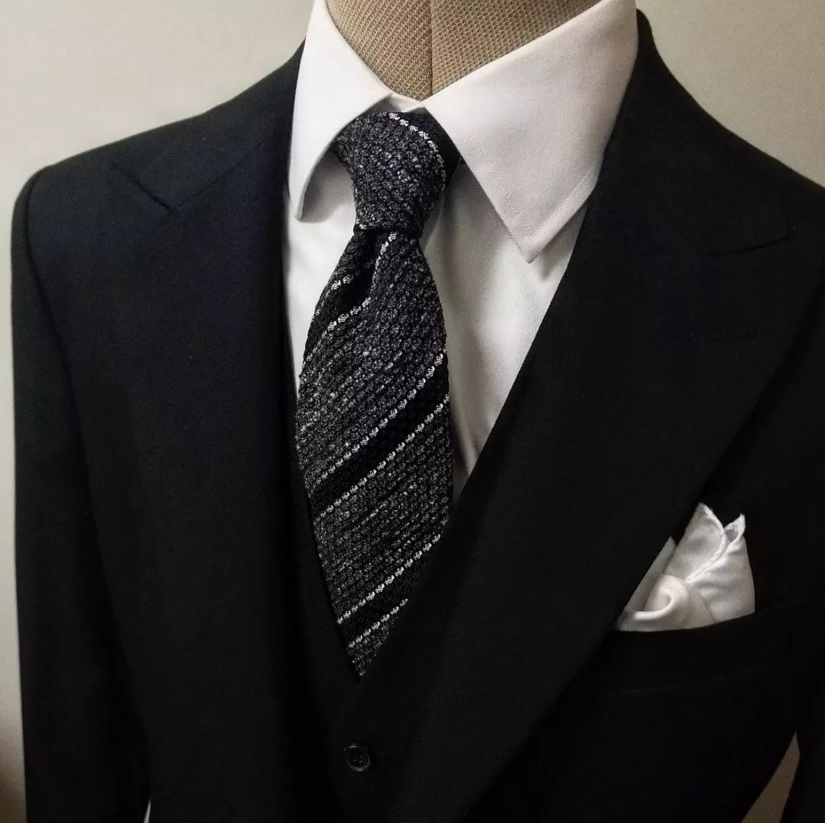gray-striped-silk-grenadine-tie