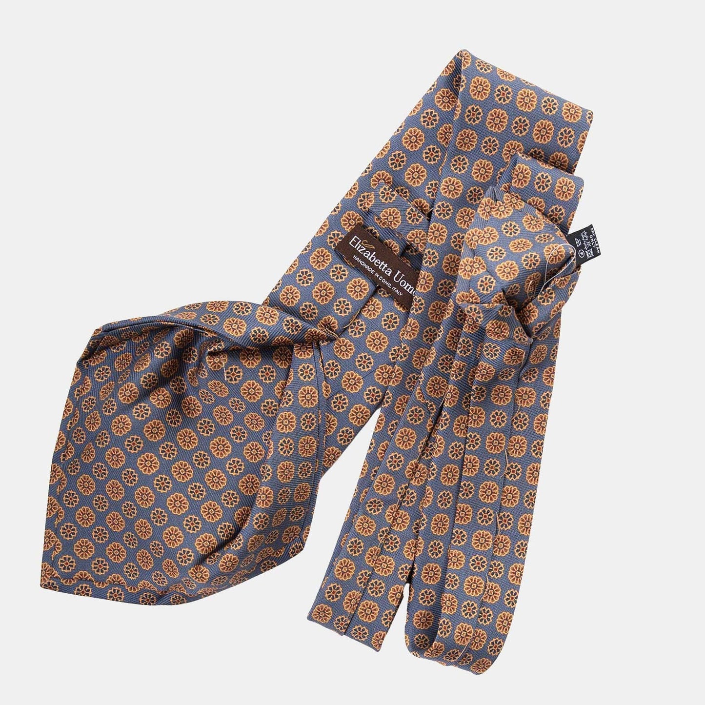 Claudius - Printed Madder Silk Tie - Venetian Blue