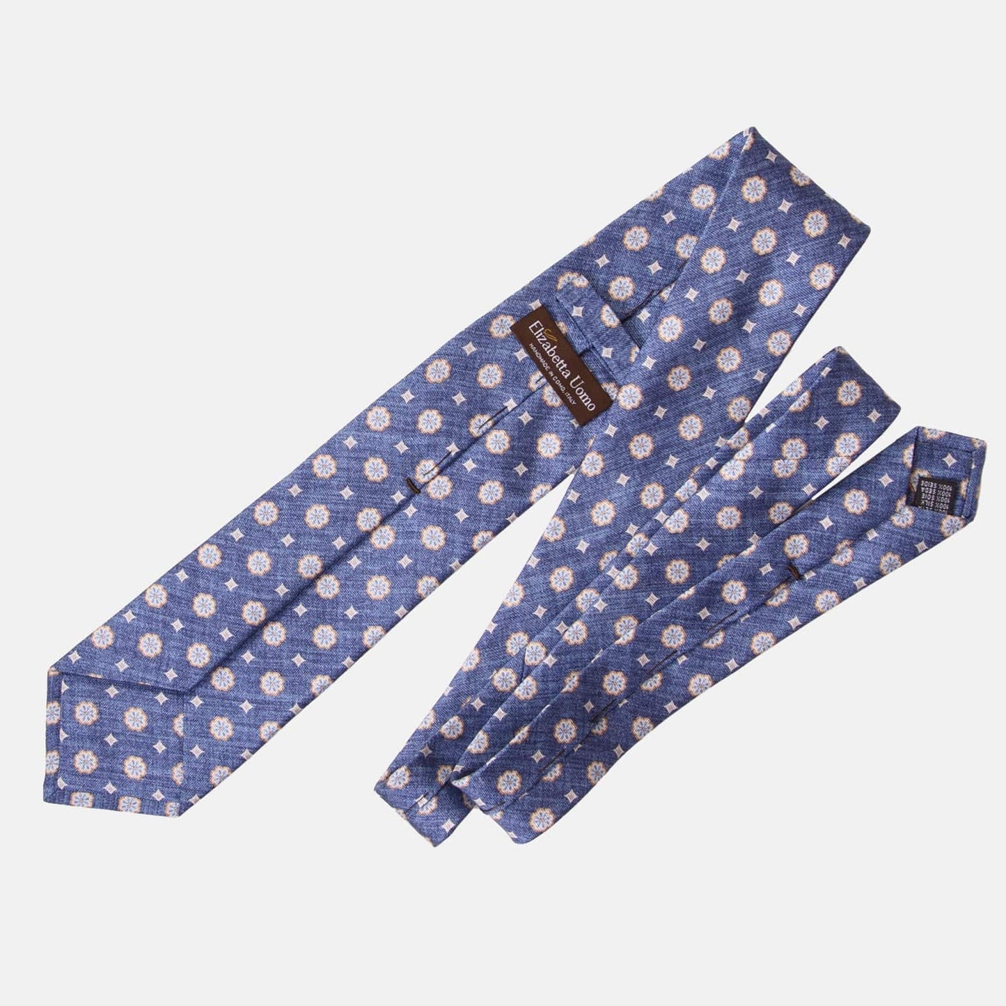 Antinori - Printed Silk Tie - Blue