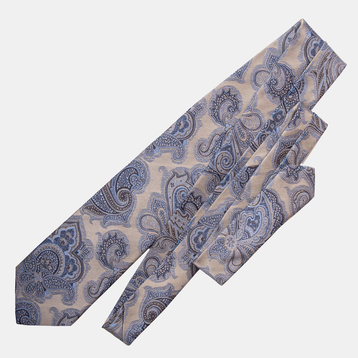 Cortina - Silk Jacquard Tie - Warm Pewter