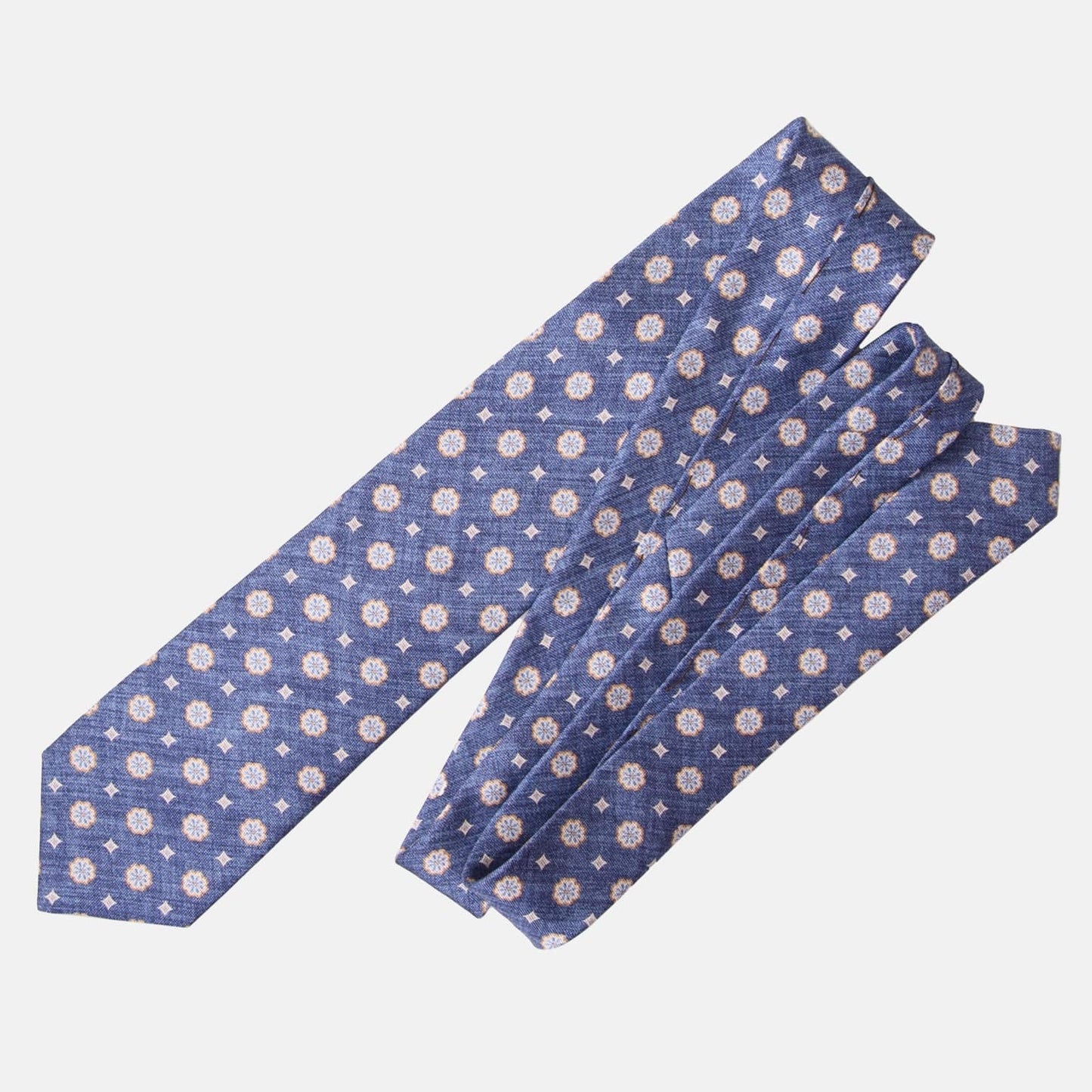 Antinori - Printed Silk Tie - Blue