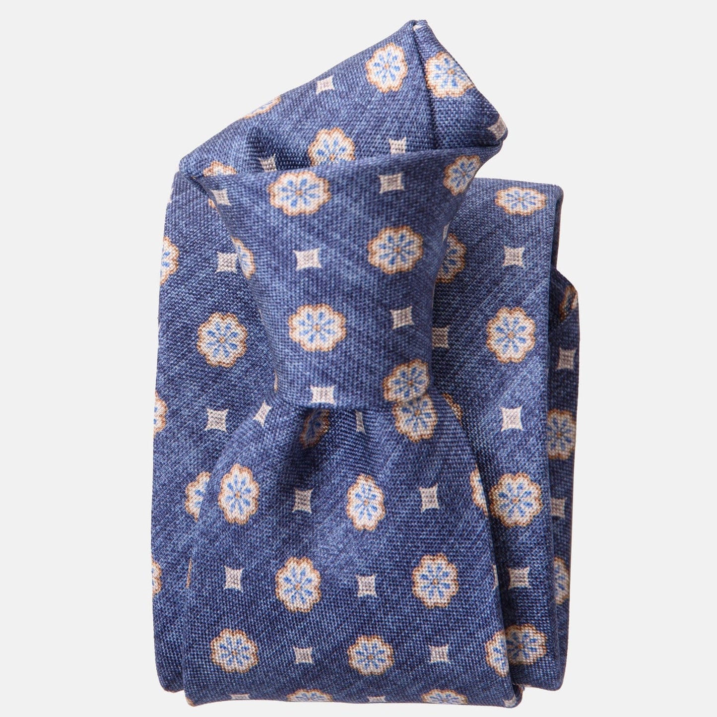 Antinori - Printed Silk Tie - Blue