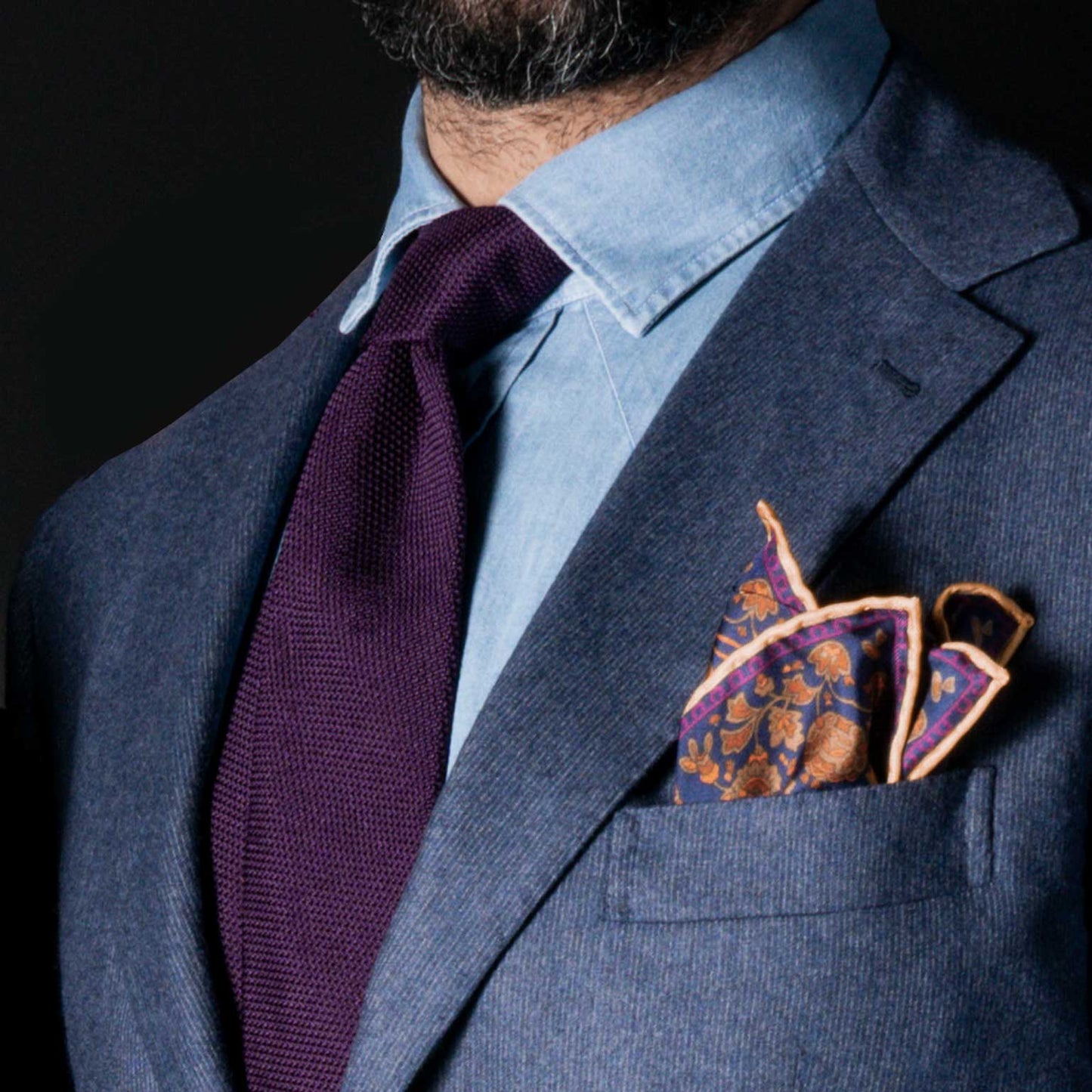 Plum - Silk Grenadine Tie