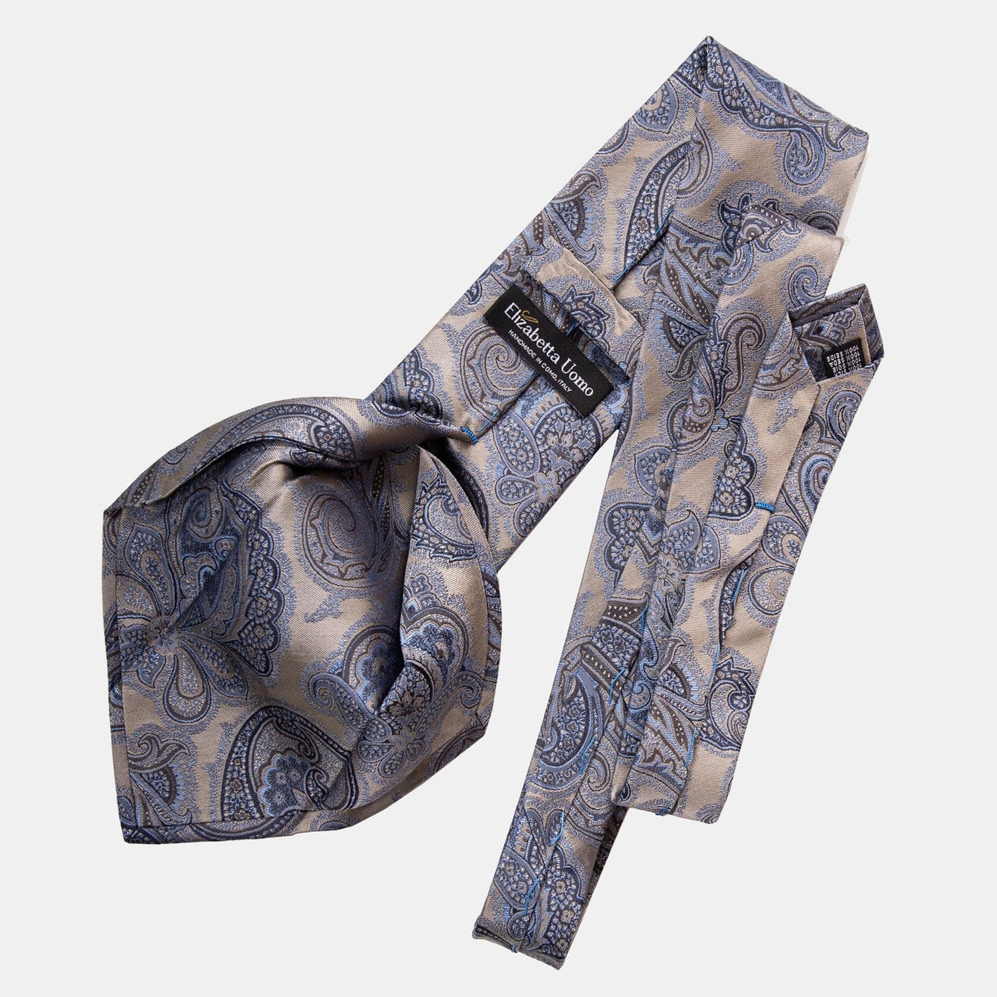 Cortina - Silk Jacquard Tie - Warm Pewter