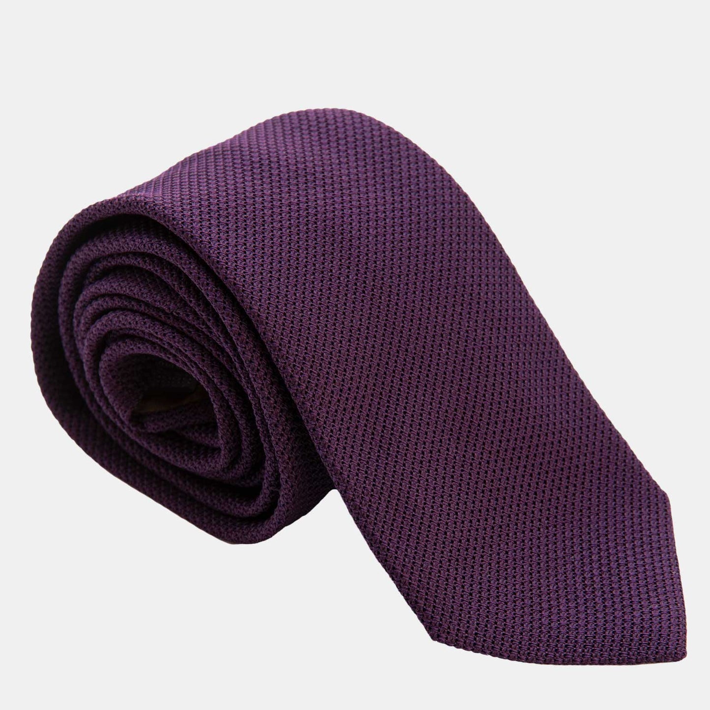 Plum - Silk Grenadine Tie