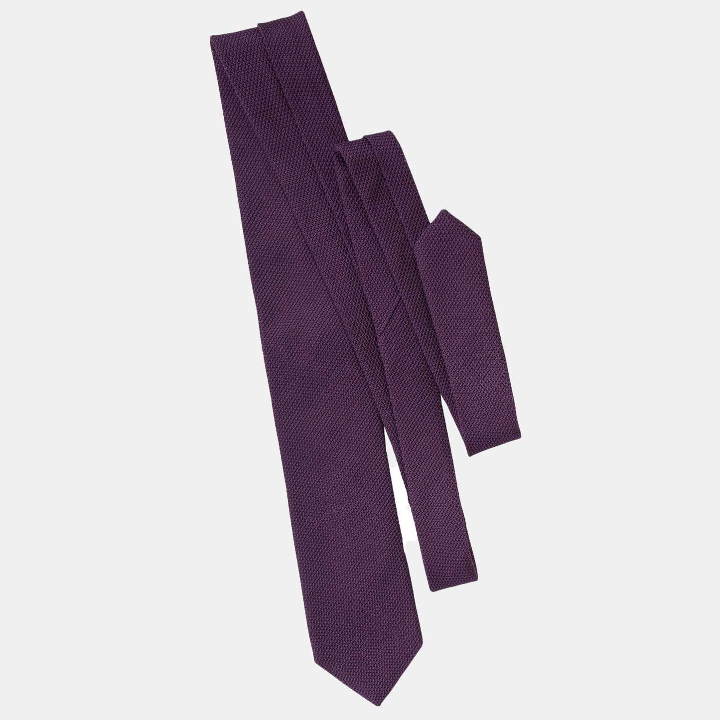 Plum - Silk Grenadine Tie