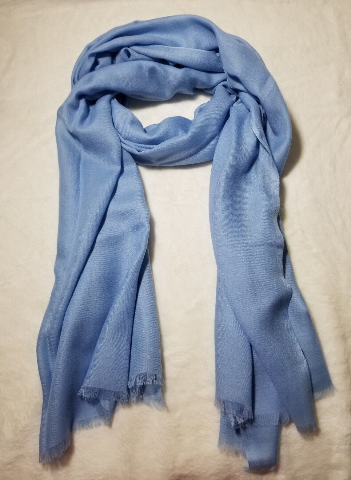 Sky Blue Cashmere Scarf