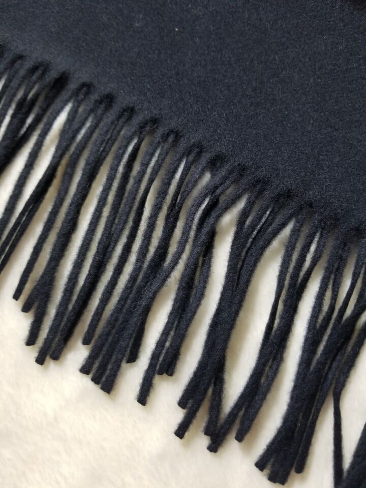 Black Felted Cashmere Scarf