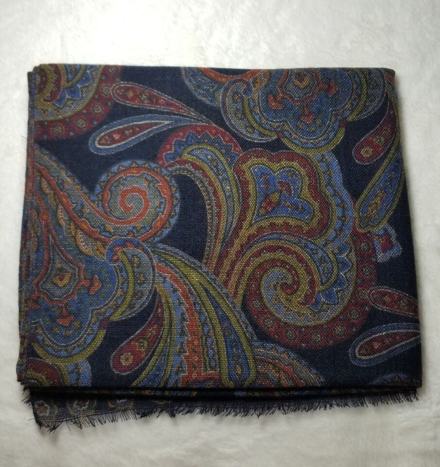 Paisley Merino Wool Scarf