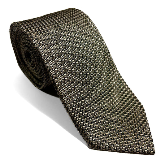 Beige Silk Grenadine Tie (Garza Grossa)