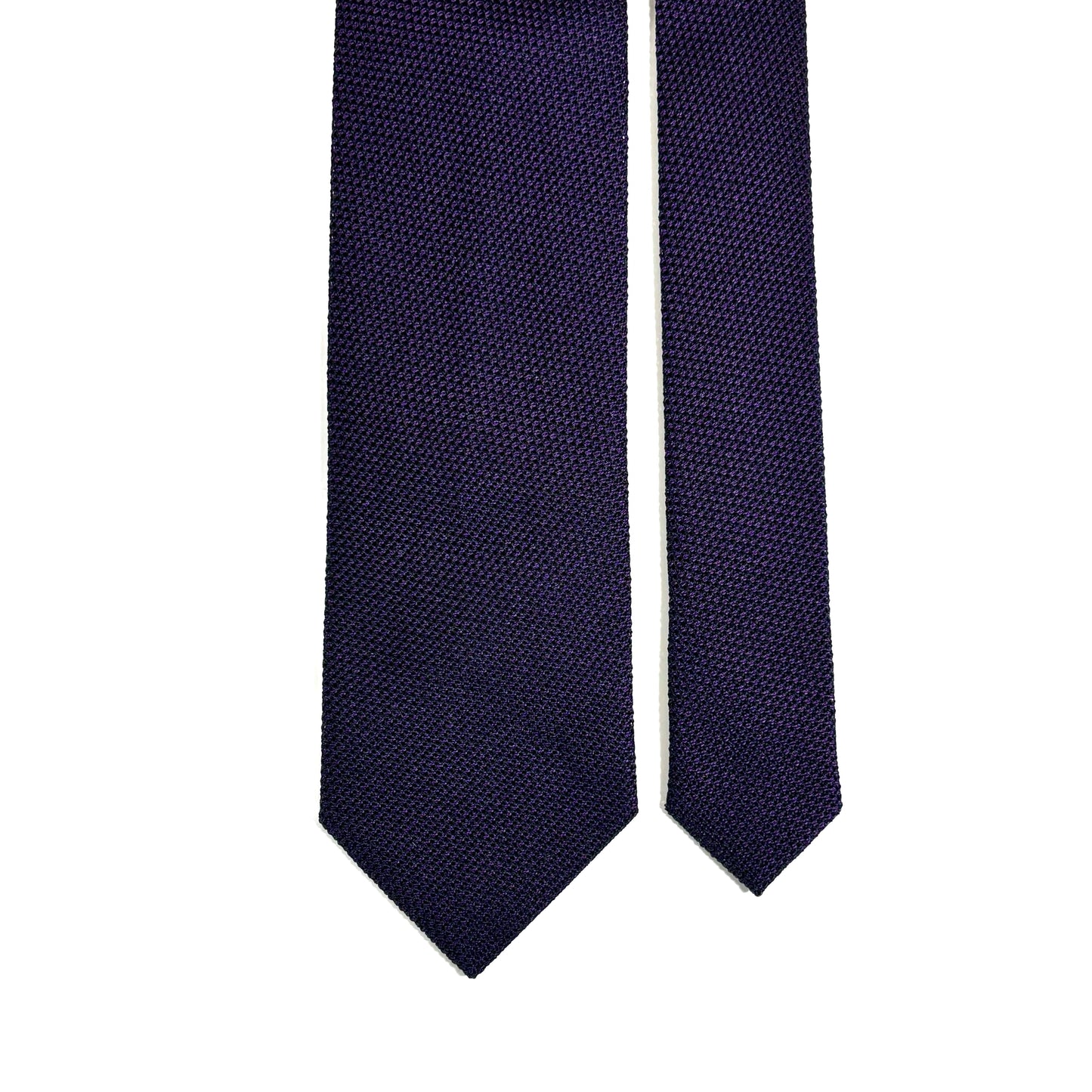 Dark Purple Silk Grenadine Tie (Garza Fina)