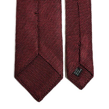 Brick Red Silk Grenadine Tie (Garza Fina)