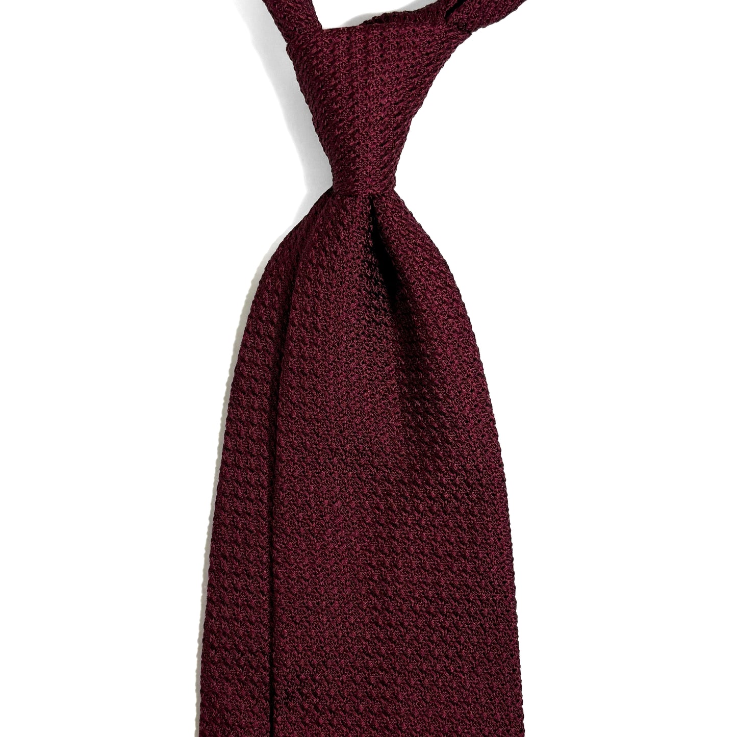 Maroon Silk Grenadine Tie (Garza Grossa)