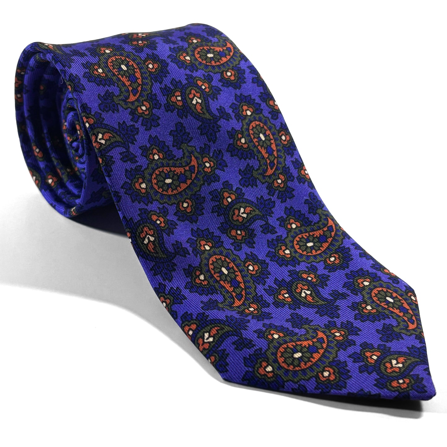 Purple Paisley Ancient Madder Silk Tie