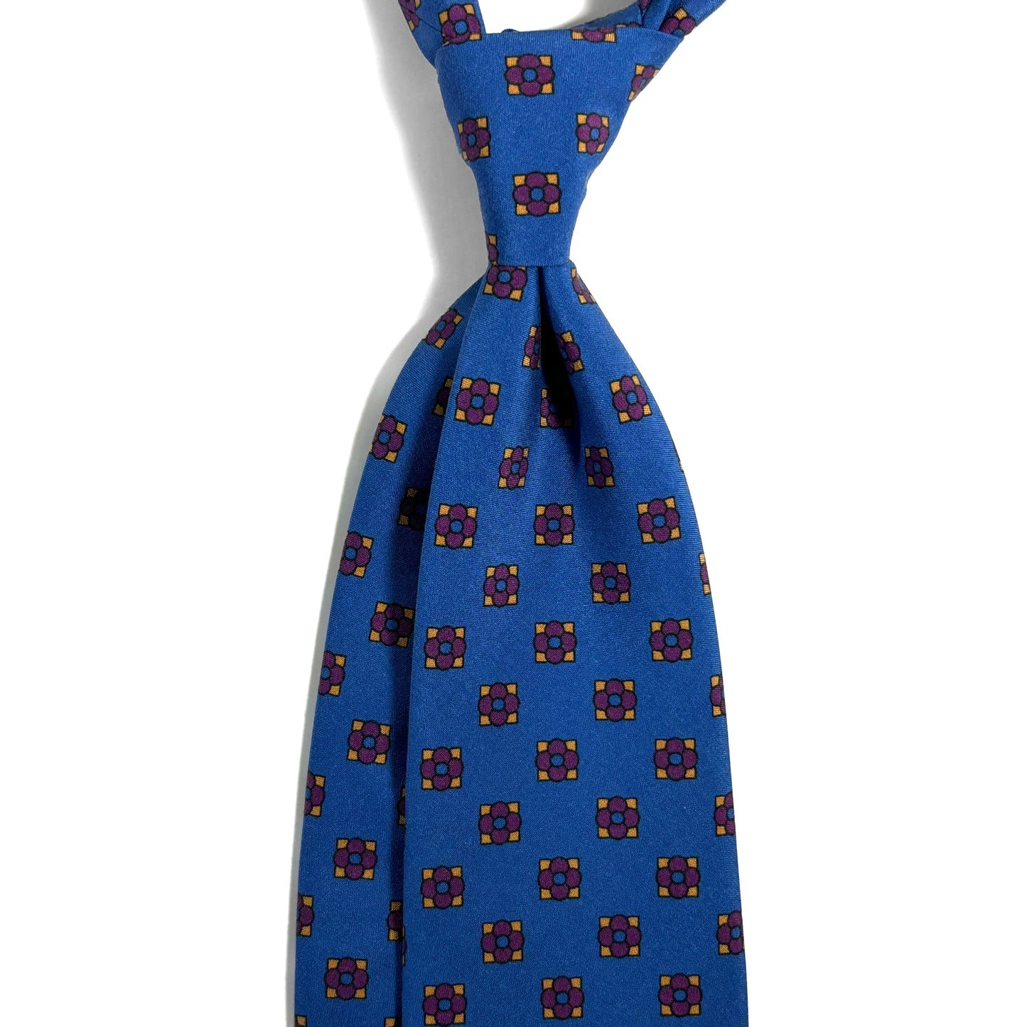 Blue Floral Ancient Madder Silk Tie