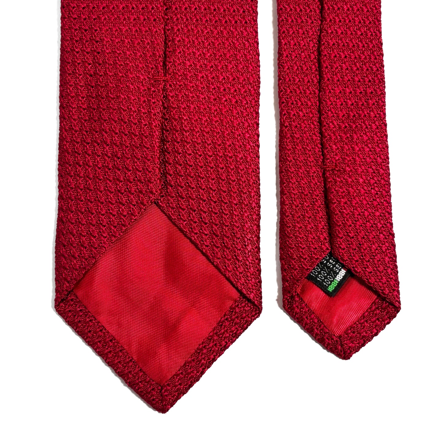 Crimson Red Silk Grenadine Tie (Garza Grossa)