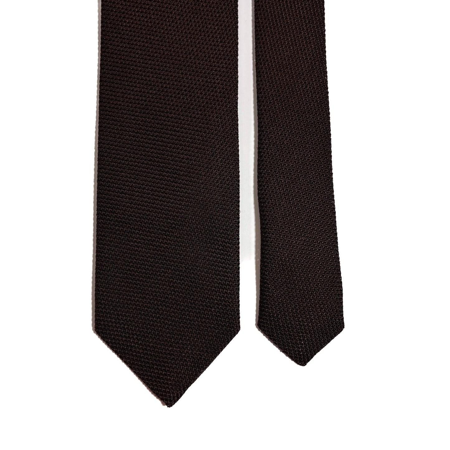 Brown Silk Grenadine Tie (Garza Fina)