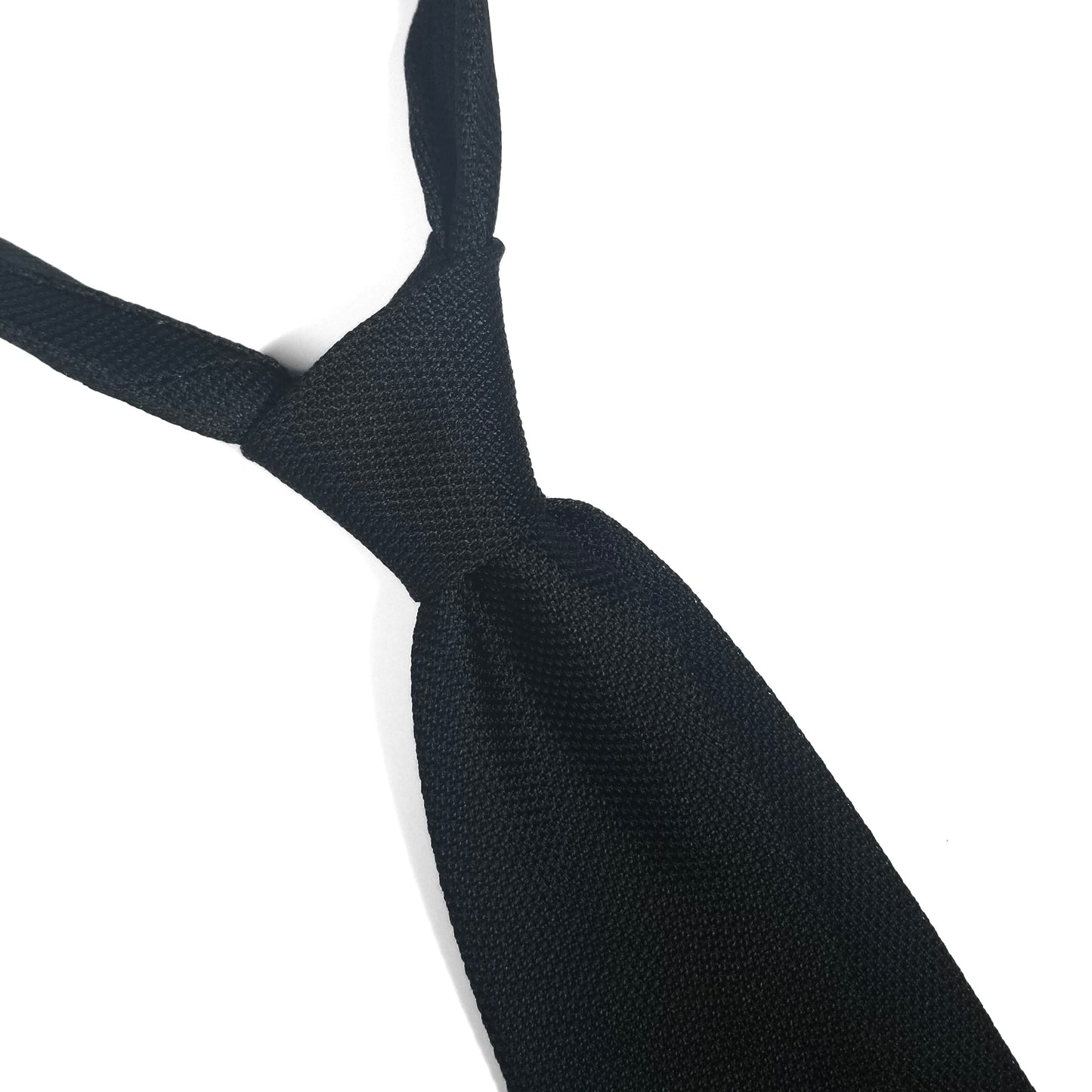 Black Silk Grenadine Tie (Garza Fina)