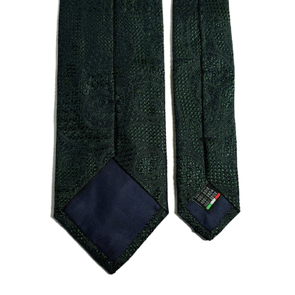 PHOENIX Green Paisley Silk Grenadine Jacquard Tie