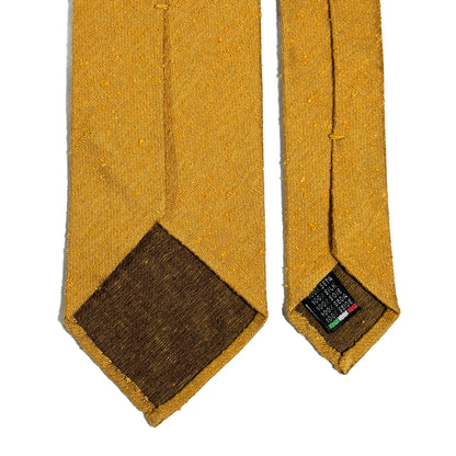 Untipped Gold Silk Shantung Tie