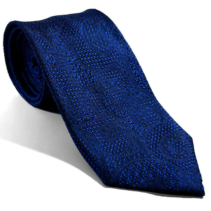 PHOENIX Royal Blue Paisley Silk Grenadine Jacquard Tie