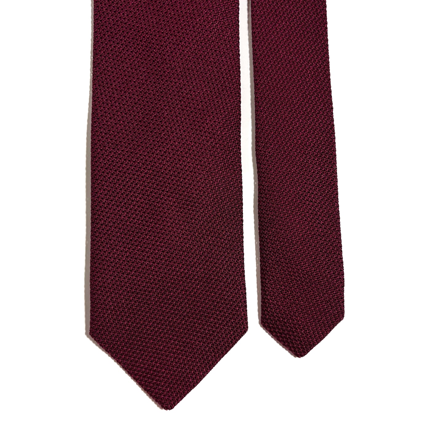 Dark Red Silk Grenadine Tie (Garza Fina)