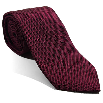 Burgundy Silk Grenadine Tie (Garza Fina)