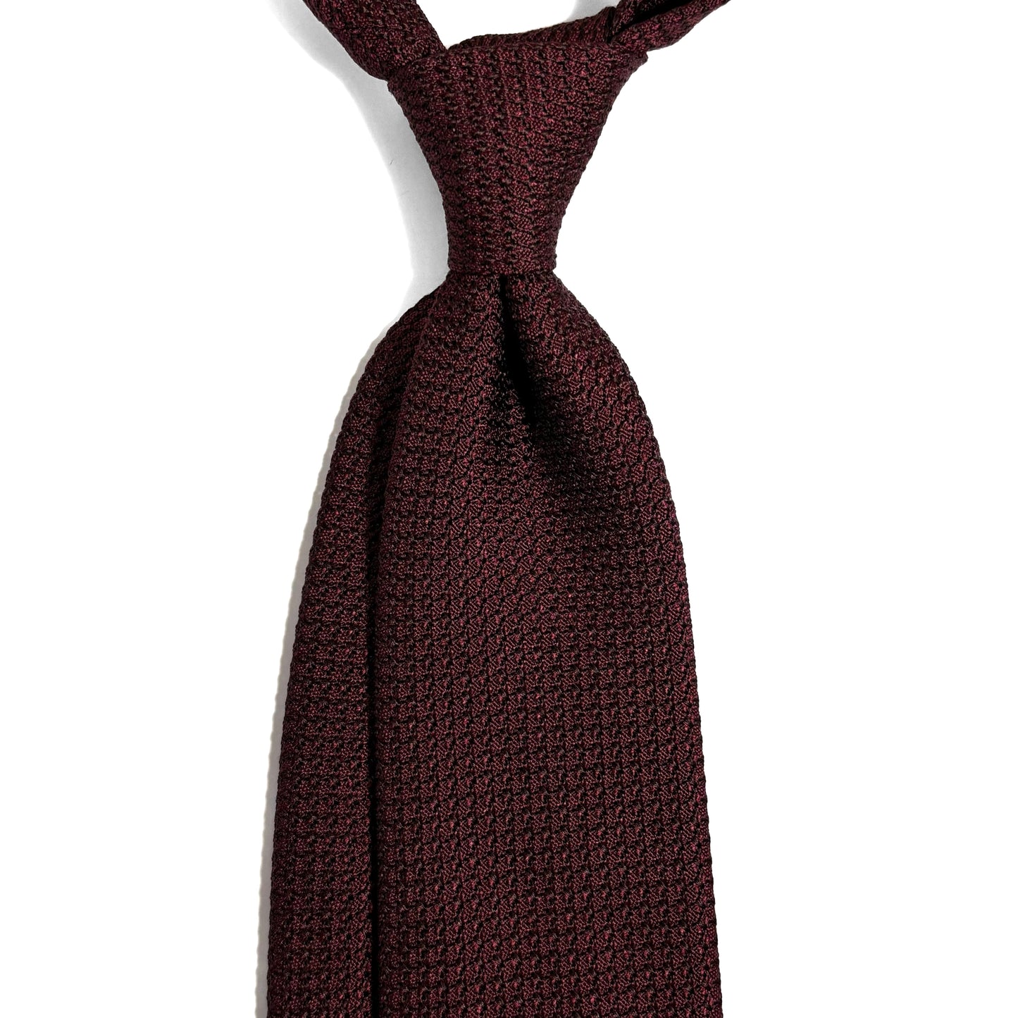 Burgundy Silk Grenadine Tie (Garza Grossa)