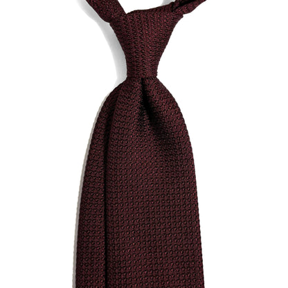 Burgundy Silk Grenadine Tie (Garza Grossa)