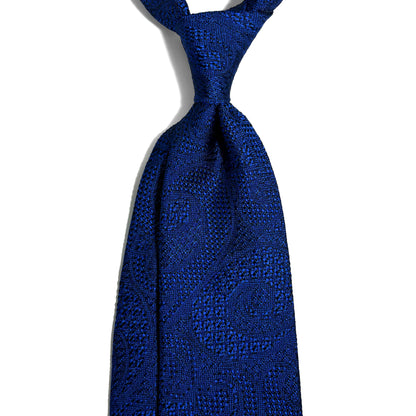PHOENIX Royal Blue Paisley Silk Grenadine Jacquard Tie
