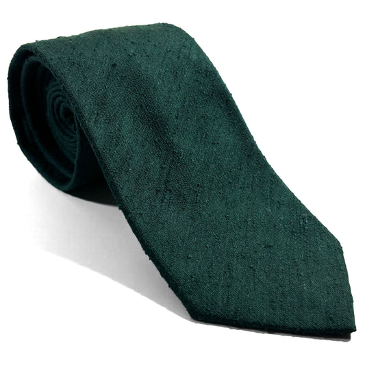 Forest Green Silk Shantung Tie