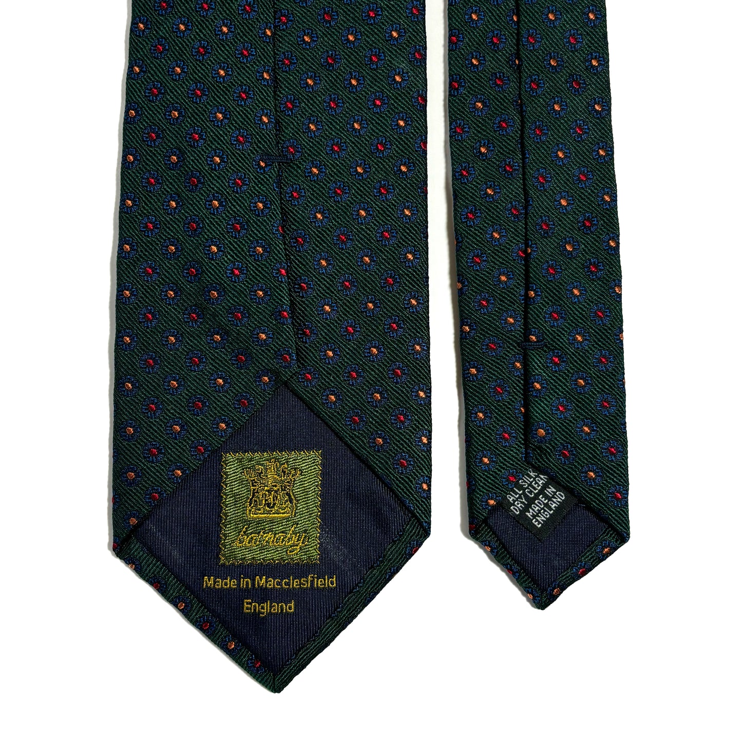 Forest Green Floral Neats Silk Jacquard Tie