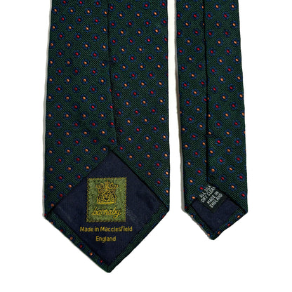 Forest Green Floral Neats Silk Jacquard Tie