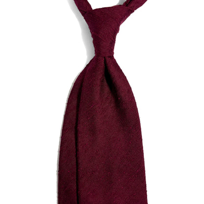 Red Silk Shantung Tie