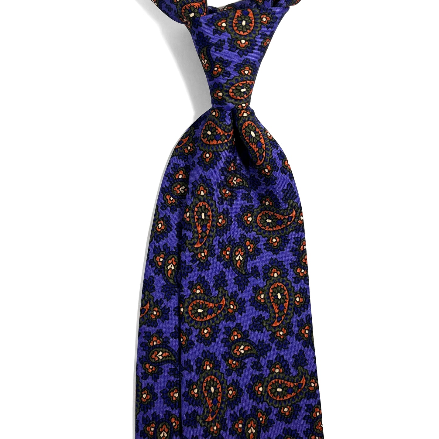 Purple Paisley Ancient Madder Silk Tie