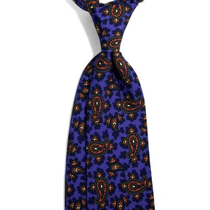 Purple Paisley Ancient Madder Silk Tie