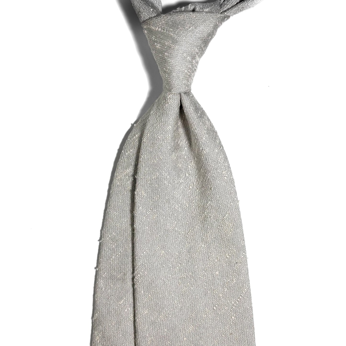 Ivory White Silk Shantung Tie