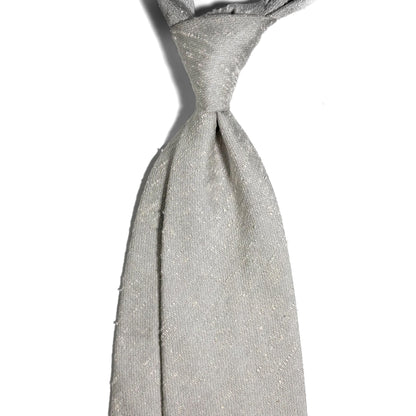 Ivory White Silk Shantung Tie